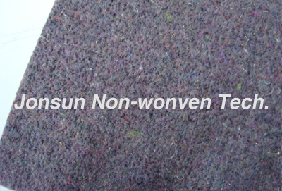 Mixed colors glue-sprayed felt